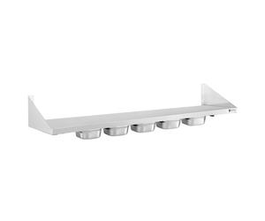 Argento Portaspezie in acciaio da appendere - 5 x 1/6 GN | Royal Catering