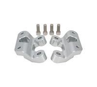 (Argento) Prolunghe staffa per kit di abbassamento poggiapiedi per motocicletta per Segway per