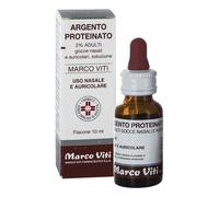 Argento proteinato Marco Viti adulti 2% gocce nasali e auricolari, sol