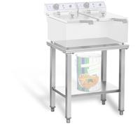 Royal Catering Seconda Mano Ripiano inox per friggitrice - 62 x 42 cm RCSF-15D