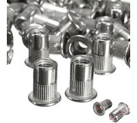 Argento Rivetto Dado Nutsert Inserto Vite Tappo Filettato Chiusura Auto Attrezzi