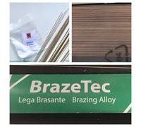 ARGENTO Saldatura KIT Brazetec 30% AG. 1.0 mm 5 Bacchette x 500mm