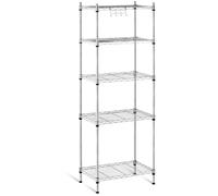 Argento Scaffale metallico componibile - 35 x 55 x 150 cm - 150 kg - grigio | Royal Catering