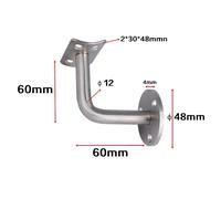 Argento Scala Corrimano Ringhiera Muro Supporto Corrimano Balaustra Forte Di