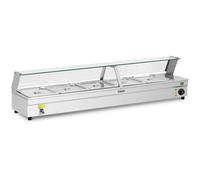 Royal Catering Scaldavivande - 5 x GN - 1/2 - Rubinetto di scarico RCBM-5