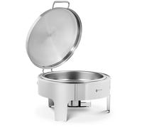 Argento Scaldavivande - Rotondo - Royal Catering - 5,8 L - 1 Cella a combustibile