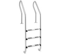 Argento Scaletta per piscina - 3 gradini | Uniprodo