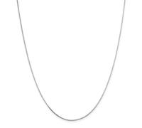 Argento Sterling 0.70mm 4 Lato D/C Specchio Scatola Catena Con / Molla Anello