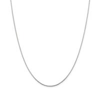 Argento Sterling 0.90mm 8 Lato D/C Specchio Scatola Catena Con / Molla Anello