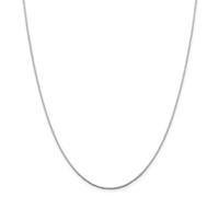 Argento Sterling 0.90mm 8 Lato D/C Specchio Scatola Catena Con / Molla Anello