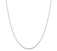 Argento Sterling 0.90mm 8 Lato D/C Specchio Scatola Catena Con / Molla Anello