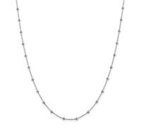 Argento Sterling 1.15mm Taglio Diamante Perline Collegamento Catena Con / Molla