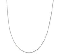 Argento Sterling 1.20mm 8 Lato D/C Specchio Scatola Catena Con / Molla Anello