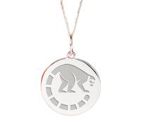 Argento sterling 925 | collana con ciondolo a forma di lemure | animale | con catena da 18 pollici. Misura penna: 24 mm | grazioso ciondolo placcato argento, gioielli unisex fatti a mano | LKRPS_00219