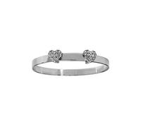 Argento Sterling Bambino/Bambini Estendibile Braccialetto Con Doppio Pietra