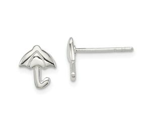 Argento Sterling Madi K Bambini Ombrello Post Orecchini 9mm x 7mm Gioielli