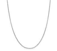 Argento Sterling Semplice 2mm Lucidato Rolo Link Catena Con / Gancetto a Levetta