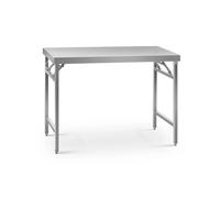Argento Tavolo acciaio - ECO - 60 x 120 cm - 210 kg - Pieghevole - Royal Catering