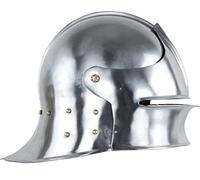 Argento Tedesco Gotico Sallet casco Medievale Acciaio Armatura Sallet elmetto Europeo Sallet Caschi Italiano Viso Chiudi Larp Combattimento Giochi di ruolo costumi