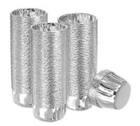 Argento Tono Cupcake Coppette,150pz Alluminio Lamina Standard Cupcake Fodere