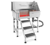 Argento Vasca per cani - Acciaio inox - Fino a 60 kg - Con scaletta | physa