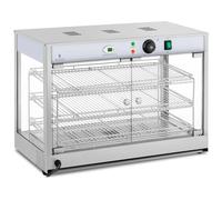 Argento Vetrina calda - 1.200 W - display LED | Royal Catering
