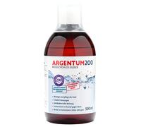 Argentum 200 200HERBALS®, argento colloidale, 200 ppm, Argentum200, 500 ml, acqua colloidale d'argento 200 ppm, particelle nano-argento, tonico per il viso, 500 ml