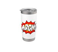 Argh Comic Argh Bolla di discorso Argh Bicchiere termico in acciaio inox doppia parete