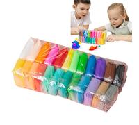 Argilla A Secco D'aria - Argilla Modellistica Colorata | Clayy Morbido E Leggero | Polimero Argilloso Impostato Per Bambini | Kit Di Arti E Mestieri Adatti Alle Attività Scolastiche Di Progetti