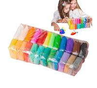 Argilla asciutta ad aria per bambini - Kit di stucco, consistenza liscia e flessibile | Set di pasta per modellazione, artigianato educativo, progetto d'interni divertente, argilla artistica fatta a