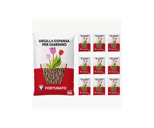 Argilla Espansa Leggera Per Piante 50 L 8-20 mm Pezzi 10