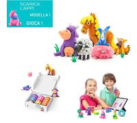 Argilla Interattiva Pasta da Modellare Atossica Hey Clay Animali con App