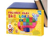 Argilla modellabile - 24 colori autoindurente Craft Supplies, Air Dry Modeling Clay Craft, per tutte le età, casa, scuola, aula progetti artistici, giochi sensoriali Natale
