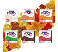 Argilla Polimerica Da Modello Soft FIMO Staedtler Toni Autunnali - Set Di 6