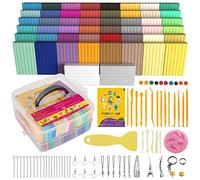 Argilla polimerica in 50 colori, argilla da modellare per bambini, kit fai da te, argilla modello al forno, atossica, antiaderente, con strumenti per scolpire, regalo per bambini e artisti.