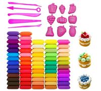 Argilla Ultra Leggera 64 Colori Set Completo con 14 Strumenti per Modellare, Pasta Modellabile per Bambini e Adulti, Ideale per Creazioni Artistiche, DIY, Progetti Educativi, Asciugatura Nat