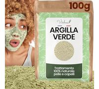 Argilla verde in polvere 100 g - Maschera viso anti-acne - Cura viso naturale - Argilla Montmorillonite Surfine - Maschera purificante viso uomo donna