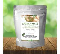 ARGILLA VERDE VENTILATA POLVERE 1 KG ORIGINE ITALIA, CONSEGNA GRATUITA IN 24 ORE