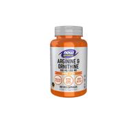 Arginina 500 mg e Ornitina 250 mg 100 Capsule Vegetali Now Foods