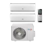 Argo Clima Condizonatore 2 unità interne 9000 + 12000 Btu/h con Wifi + unità esterna 21000 Btu/h con Wifi