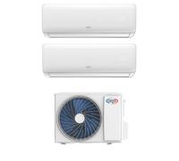 Argo Climatizzatore Dual Split Inverter 9000 + 12000 Btu Condizionatore con Pompa di Calore Unità Interna + Unità Esterna) - 398000955 + ...