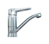 Argo Rubinetterie Ventus 93CR583PBCJGAG - Miscelatore Monocomando Moderno per Lavello Camper e Caravan | Canna Girevole | Design Compatto Salva-Spazio | Finitura Cromo