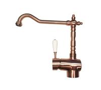 Argo Rubinetto lavello cucina canna antica, miscelatore old england, modello 2471/09J finitura rame antico, rotazione canna 360°, materiale ottone