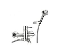 ARGO SERIE CILINDRA GRUPPO MISCELATORE ESTERNO PER VASCA DUPLEX CON SUPPORTO FISSO E DOCCETTA