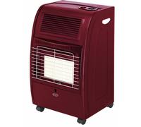 Argo Stufa a Gas GPL Infrarossi con Termostato 4200W Rosso Sol Red 191430060