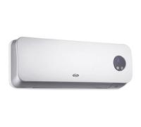 ARGO - Termoventilatore Clover Ceramico da Parete Digitale Potenza 2000 Watt Telecomando Oscillazione Automatica Colore Bianco Finiture Silver