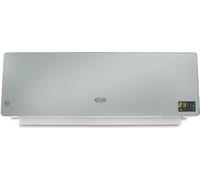 Argo Termoventilatore da parete Ceramico Stufa elettrica Potenza 2000 Watt con Telecomando e Timer - CHIC SILVER