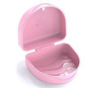 ARGOMAX Scatola per parentesi graffe, per parentesi graffe, per riporre parentesi graffe o protesi, 1 scatola KFO (rosa).