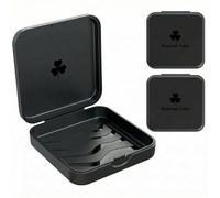 ARGOMAX Scatola per parentesi graffe, scatola Dento Box per binari (anche per guida a scricchiolio), 2 pezzi KFO Box (Nero).