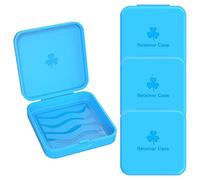 ARGOMAX Scatola per parentesi graffe, scatola Dento Box per binari (anche per guida a scricchiolio), 2 pezzi KFO Box (azzurro).